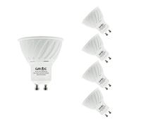 GMEC GU10 LED Bulbs 4 Pack 7W Non-Dimmable | 6500K Cool White Daylight Spotlight Bulbs | Premium Quality Energy Saving GU10 LEDs | Instant On | Long Life