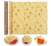 GmeDhc 1 Roll of Beeswax Cloths, Wax Paper for Food, Reusable Beeswax Cloths for Wrapping, Food, Cheese Bread, 100 x 33 cm
