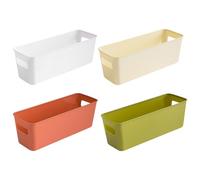 GmeDhc 4 Pack Plastic Storage Box, Storage Basket