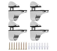 GmeDhc 4 Pcs Zinc Alloy Glass Clamp Spacer Clamp Holder for Diameter Glass 8-10 mm Glass Clamp Holder for Railing Stair Railing Balcony