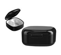 GmeDhc Braces Box with Strainer, Portable Denture Box Cover, Invisible Braces Storage Box, Double Layer Hollow Drain, Prosthesis Box, for Holder, Cleaning Box