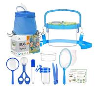 GmeDhc Child Exploration Kit: Insect Box, Magnifying Glass, Catch Net, Backpack, Outdoor Toy for Boys and Girls Aged 3 to 12
