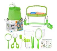 GmeDhc Child Exploration Kit: Insect Box, Magnifying Glass, Catch Net, Backpack, Outdoor Toy for Boys and Girls Aged 3 to 12