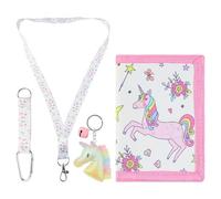 GmeDhc Kids Wallet, Kids Wallet Folding Purse with Carabiner, Neck Strap and Key Ring for Boys Girls, Cute Animals A, Fashion.
