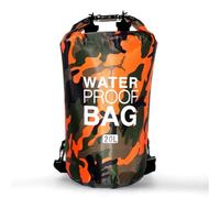GMGQJST Dry Bag 2/5/10/15/20/30L Outdoor Camouflage Waterproof Portable Rafting Diving Dry Bag Sack PVC Coated Swimming Bags for River Trekking(20L Orange)
