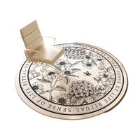 GMGQJST Office Chair Mat Round Learning Computer Room Carpet Simple Rugs For Bedroom Soft And Easy To Clean Study Rug Large Area Carpets For Living Room(I,100x100cm)
