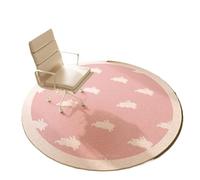 GMGQJST Office Chair Mat Round Learning Computer Room Carpet Simple Rugs For Bedroom Soft And Easy To Clean Study Rug Large Area Carpets For Living Room(H,100x100cm)