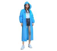GMGQJST Poncho Waterproof Adult 4pcs Waterproof Hooded Rain Coat For Men And Women, Impermeable Raincoat(Blue)