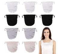 GMHLLES 10 Pcs Modesty Panels for Low Cut Tops, Cleavage Cover Up for Dresses, Lace Inserts for Low Cut Tops, Comfortable and Breathable, Effectively Protect Women's Privacy for Women & Grils