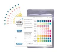 GMHLLES 100 Pcs Fish Tank Test Strips, 9-in-1 Ammonia Test Kit Aquarium, Water Testing Kits for Carbonate, pH & more, Testing Strips for Pools Pond