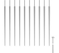 GMHLLES 10pcs Stainless Steel Piercing Taper,0.8 * 30mm Mixed Piercing Needles,Durable and Corrosion-Resistant,Safe and Gentle on The Skin.Suitable for Abdomen,Lips,Eyebrows,Jewelry