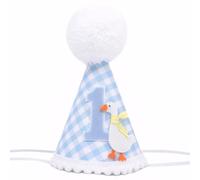 GMHLLES 1st Birthday Hat Cozy Cone Hat One Birthday Crown Conical Cap Soft and Comfortable,Elegant and Stylish,Suitable for Baby's First Party,Photo Props and Celebrations