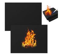 GMHLLES 2 Pcs Welding Blanket Fireproof Mat Heat Resistant Material Mat for Grill Soldering Welders Plumbers