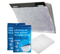 GMHLLES 24PCS Heavy Duty Hose Clamp Pliers for Hoods, Universal, Cut to Fit, High Absorption Power Grease Filter Extractor Fan 43cm x 45cm Kitchen Fan Vent