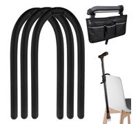 GMHLLES 3Pcs Walking Stick Holder Stop Falling to the Ground 360 Degree Rotatable Hang Cane Ties Clip Accessories to Your Chair Mobility Scooter Wheelchair Anywhere with wheelchair storage bag