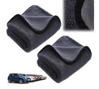 GMHLLES 40x60cm Clean Bathroom Cloth,Clean Bathroom Drying Cloth,Clean,Drying Towel Car Detailing,Thickened Super Absorbent,Traceless and Lint-Free Car Towel (2 Pcs)