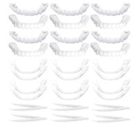 GMHLLES Clip in Veneers Teeth 6 Pairs Snap on Veneers Teeth Set, Comfort Natural Instant Confident Enhancer for Men and Women