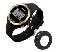 GMHLLES Digital Watch Women, Elecreonic Digital Watches, Led Display Ladies Waterproof Watch for Swimming, with Silicone Strap, with Alarm/Date/Week/Night Light, for Kids Men's Holiday Gifts (Black)