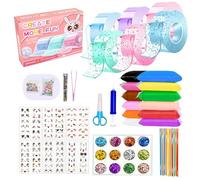 GMHLLES Nano Tape 40+PCS Nano Tape Kit Nano Tape Bubbles Kit Nano Magic Tape DIY Plastic Bubble Balloons with Slime 20+ Projects Stretchy Party Favors Novelty Toys for Girls and Boys