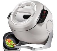 GmhXylophyte Automatic Stir Fry Cooker, Multifunction Electric Cooker, Tossing Stir Fry Cooker, One-Click Smart Start, 360° Automatic Rotation, 2000w, 6l