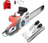 GmhXylophyte Electric Concrete Chainsaw Wall Cutter Machine, 5800w 6500w Hand Held Concrete Cutting Chain Saw 35mm/48mm With Water Supply And Dust Suppression B