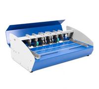 GmhXylophyte Paper Perforating Folding Machine, 3-In-1 Electric Creasing Scoring Machine, Features A Precision Scale For Quick Positioning Of Crease Lines, Low-Noise B