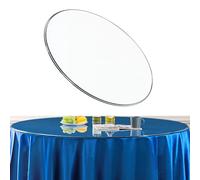 GMHZTKUS Tempered Polished Edge Round Glass Top,21IN -23IN-25IN Round Tempered Glass Table Top,Beveled Glass Table Top,Bevel Premium Round Circular Plate Glass(58CM (23IN))