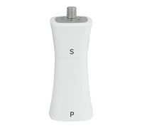 Grunwerg SP-9174WT 2-in-1 Salt Shaker and Pepper Mill, Plastic, White