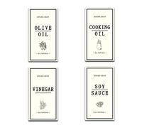 GMISUN Preprinted Oil Dispenser Labels, Waterproof Oil Bottle Sticker for Kitchen Oil Container