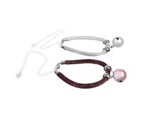 GMJGCIRVC 2Pcs Adjustable Pet Collars with Bells for Cats Puppies Comfortable Material Adorable Design for Daily Use Festivals Fits Different