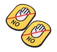 GMJGCIRVC 2pcs Dog Stickers for Collars and Leashes Identification Tags with Beware of Dog and Keep Away from Pet Signs Reusable Social Warning Labels to Prevent Loss and Enhance Visibility