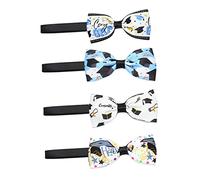 GMJGCIRVC 4Pcs Graduation Pet Bow Ties Lightweight Dog and Cat Collars Durable Party Props Creative Themed Accessories for Pets Soft Ribbon Design