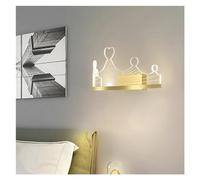 GMJGCIRVC Crown Crystal LED Wall Lamps Light Luxury Gold Sconce Lights Compatible with Bedroom Bedside Corridor Indoor Home Decoration, Chandeliers for Kitchen