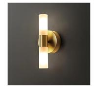 GMJGCIRVC d Copper Wall Lamp LED Acrylic Wall Sconces Bedroom Bedside Bathroom Mirror Lights Living Room Decor Indoor Wall Light