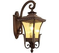 GMJGCIRVC E26 Socket Outdoor Wall Lamp Lantern Metal Sconce for Entryway Doorway Living Room Waterproof Exterior Light Fixtures