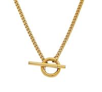 GMJGCIRVC Flower Toggle Necklace For Women, Sterling Silver Charms Flower Toggle Clasp Choker Shell Inlay Toggle Paperclip Chain - Circle, Heart Pendant Necklace