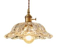 GMJGCIRVC Flush Mount Ceiling, Nordic Style Glass Pendant Lamp, E27screw Single-Head Hanging Light, Porch and Balcony Decoration Lighting Fixtures