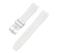 GMJGCIRVC For Omega Joint Planet Series Moon Mercury Curved Rubber Strap For Moon Watch Curved No Gap Rubber Strap Men Women 20MM Watchbands