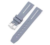 GMJGCIRVC For Omega Joint Planet Series Moon Mercury Curved Rubber Strap For Moon Watch Curved No Gap Rubber Strap Men Women 20MM Watchbands