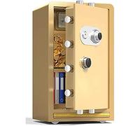 GMJGCIRVC Home Insurance Safe Money Security Value Safe Digital Capacity Cash In wall Office All steel Security Cabinet Gold (Color Gold Size 60x34x39cm)