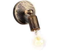 GMJGCIRVC Industrial Bronze Wall Lamp Simple Adjust Head Wall Light Fixture for Hallway Bedside Loft Lighting Luminaire Retro Decor Sconce