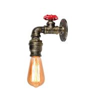 GMJGCIRVC Industrial Wall Light Iron Water Pipe Retro Loft Wall Lamp Vintage E27 Sconce Indoor Lighting Fixture Decor