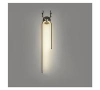 GMJGCIRVC LED Wall lamp Indoor Light Luxury Deer Head Wall lamp Simple Art Decoration Modern Home Living Room Corridor Bedside,