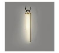 GMJGCIRVC LED Wall lamp Indoor Light Luxury Deer Head Wall lamp Simple Art Decoration Modern Home Living Room Corridor Bedside,