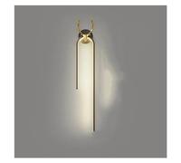 GMJGCIRVC LED Wall lamp Indoor Light Luxury Deer Head Wall lamp Simple Art Decoration Modern Home Living Room Corridor Bedside,