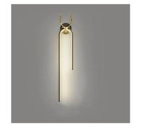 GMJGCIRVC LED Wall lamp Indoor Light Luxury Deer Head Wall lamp Simple Art Decoration Modern Home Living Room Corridor Bedside,