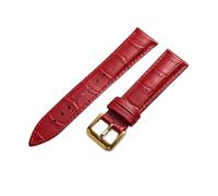 GMJGCIRVC Matte Leather Watch Strap, 20mm-21mm Green and Dark-Brown - Soft Wrist Band for Watches