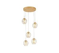 GMJGCIRVC Modern Glass Balls Staircase Chandelier,Minimalist LED Raindrop Pendant Light,Duplex Crystal Ceiling Hanging Lights Fixtures for Livingroom Home-10 Lights d 30x150cm