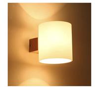GMJGCIRVC Modern Japanese Style LED Wall Lamp Nordic Wooden Wall Lights Home Living Room Bathroom Bedroom Decor Bedside Wall Sconces