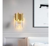 GMJGCIRVC Modern Luxury d Crystal Wall Lamp LED for Living Room Bedroom Decoration Home Indoor Lighting Sets Fixtures
